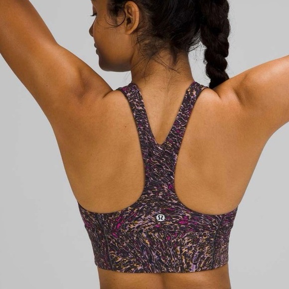 Like new Lululemon wunder under long line bra/medium support C/D cups - Picture 2 of 6